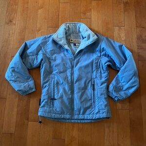 COLUMBIA Blue Winter Coat Jacket Fleece Lined Small